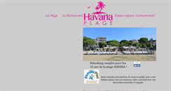 Desktop Screenshot of havana-plage.com